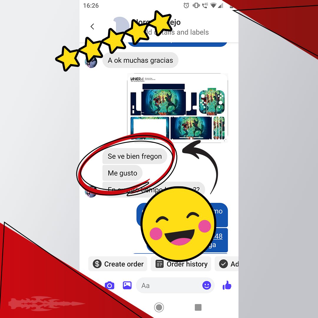 ❤️💚❤️ Viernes de #clientesfelices 😁🎉

🎮 Un skin personalizado, tu envías la imagen, nosotros hacemos el resto. 🎮

#HechoEnLancer